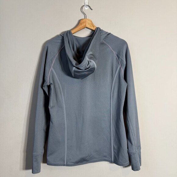 Athleta Plush Tech Pullover Hoodie Women's Medium Gray Active Running Outdoor - Picture 3 of 13